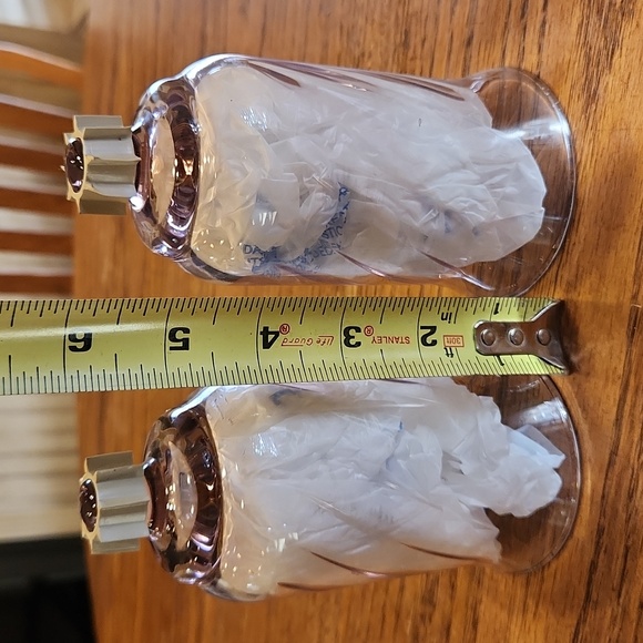 Vintage Home Interior Glass Votives Set 2 - Picture 2 of 4